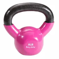 Гиря Body Solid 3,6 кг (8lb) обрезиненная розовая
