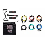 Набор эспандеров трубчатых OriginalFitTools (6 шт.) и аксессуаров в сумке