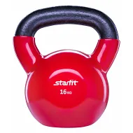 Гиря виниловая Starfit DB-401, красная, 16 кг