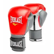 Перчатки тренировочные Everlast Powerlock 12oz красн/сер